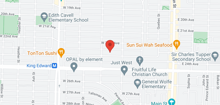 map of 159 W 23RD AVENUE